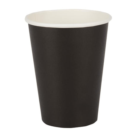Fiesta Recyclable Hot Cup Single Wall Black 340ml (Box 1000) GF042 - Whisk Hospitality - GF042