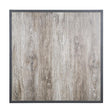 Bolero Wood Grain Effect Outdoor Fibre Glass Table Top Grey Trim - 700mm FU515 - Whisk Hospitality - FU515