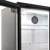 AG Twin Door Bar Fridge - Black Body & Doors BEER2 - Whisk Hospitality - BEER2