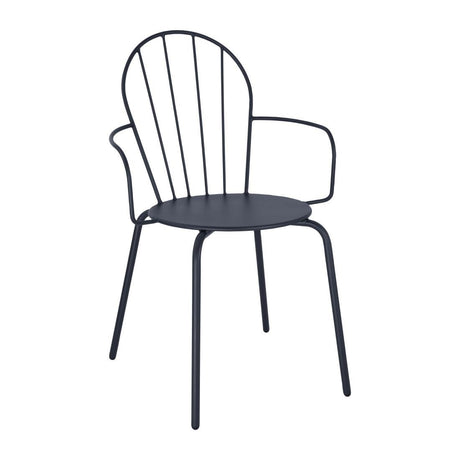 Bolero Adeline Arm Chair Slate Blue (Set 4) HZ358 - Whisk Hospitality - HZ358