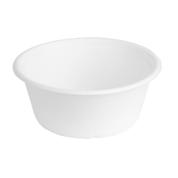 Fiesta Compostable Bagasse Bowl Base - 750ml (Pack 50) HW023 - Whisk Hospitality - HW023