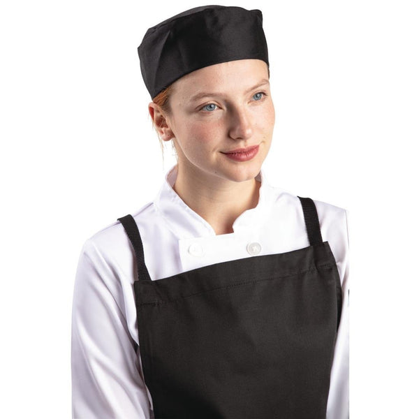 Whites Skull Cap Black Polycotton - Size XL A206 - XL - Whisk Hospitality - A206-XL