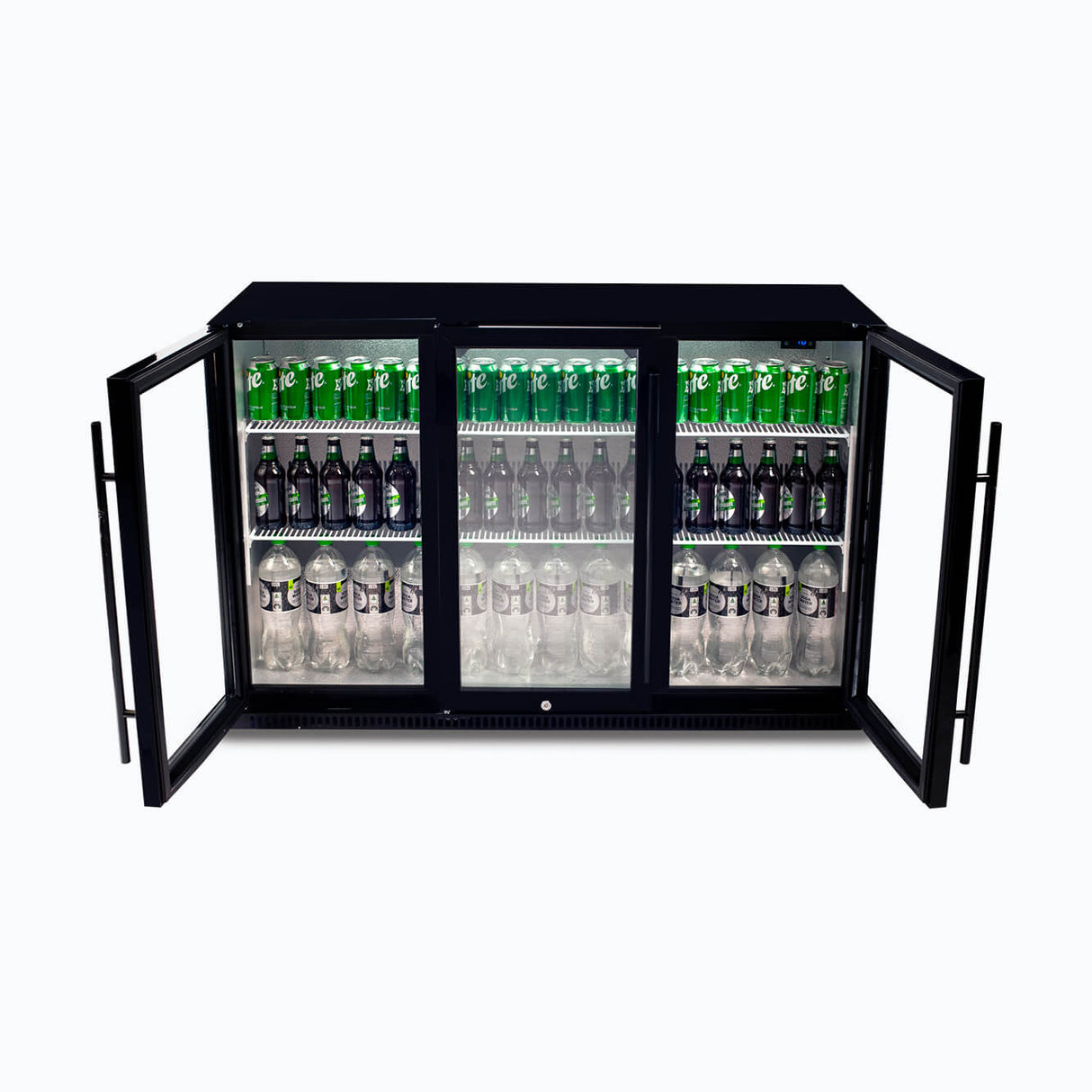 Bromic Back Bar Fridge - 307L - 3 Doors - Hinged - Whisk Hospitality - BB0330GD-NR-1