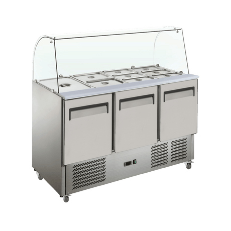 Exquisite Saladette Food Preparation Fridge – Static - Whisk Hospitality - 