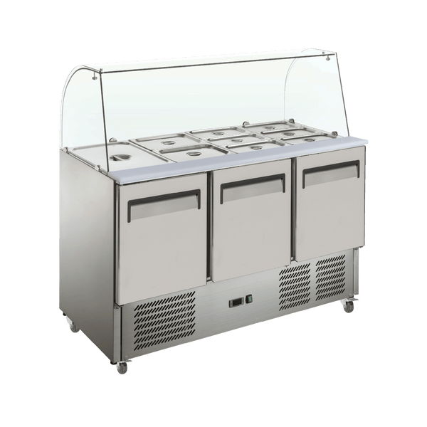 Exquisite Saladette Food Preparation Fridge – Static - Whisk Hospitality - 