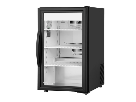 True Refrigeration Counter - Top Retail Merchandiser Refrigerator 1 Glass Swing Door - GDM - 06 - 34 - HC - TSL01 - Whisk Hospitality - GDM-06-34-HC-TSL01