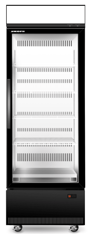 Skope BCE600N Black Single Door Fridge - Whisk Hospitality - 3PA-8767-DHT-HA240613657