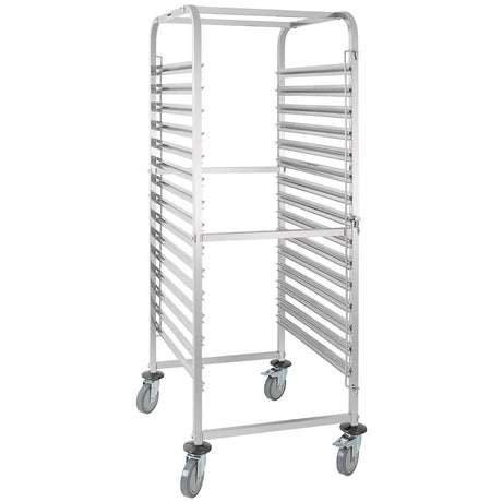 Vogue Gastronorm 2/1 Racking Trolley (15 Level) GG499 - Whisk Hospitality - GG499