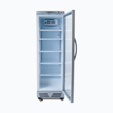 Bromic Upright Display Fridge - 372L - 1 Door - Flat Glass - White with Silver Trim - Whisk Hospitality - GM0374-NR
