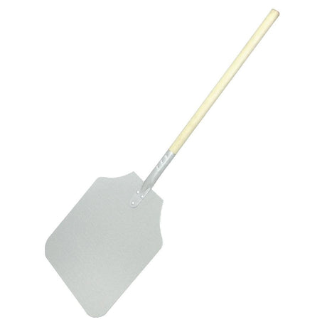 Wood Handle Aluminum Pizza Peel - 355x405mm (14x16") Blade 915mm (36") Overall GE210 - Whisk Hospitality - GE210