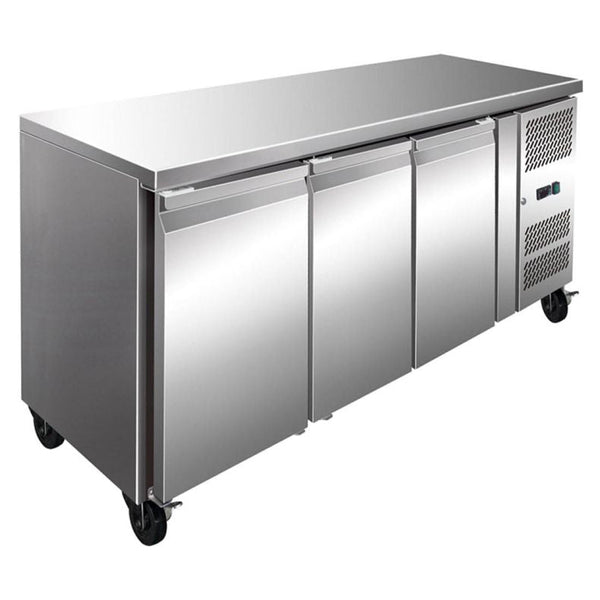 Thermaster FE3100BT S/S Three Door Bench Freezer 386L - Whisk Hospitality - FE3100BT