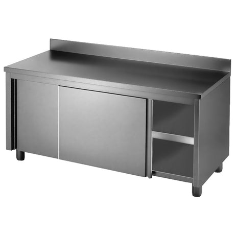 DTHT - 1500B - H Kitchen Tidy Workbench Cabinet with Splashback - Whisk Hospitality - DTHT-1500B-H