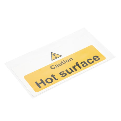 Vogue Caution Hot Surface Sign - 100x200mm 4x8" (Self - Adhesive) L848 - Whisk Hospitality - L848