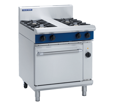 Blue Seal Evolution Series Ge54D 750Mm Gas Range Electric Convection Oven - Whisk Hospitality - GE54D