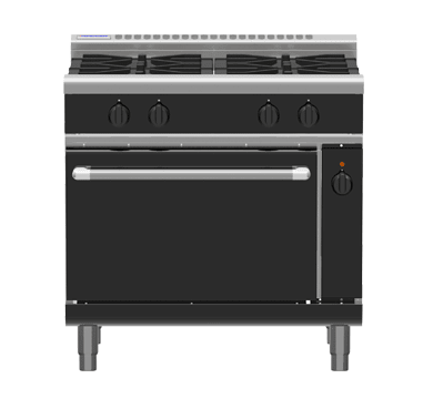 Waldorf Bold Rnlb8910Gec 900Mm Gas Range Electric Convection Oven Low Back Version - Whisk Hospitality - RNLB8910GEC