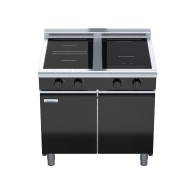 Waldorf Bold Inlb8400R5F Cd 900Mm Electric Induction Cooktop Low Back Version Cabinet Base - Whisk Hospitality - INLB8400R5F-CD