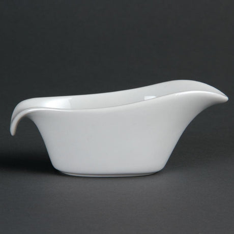 Olympia Whiteware Gravy Boat - 85ml 3oz 140mm (Box 6) CB707 - Whisk Hospitality - CB707