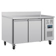 Polar U - Series Double Door Counter Fridge with Upstand - 282Ltr UA064 - A - Whisk Hospitality - UA064-A