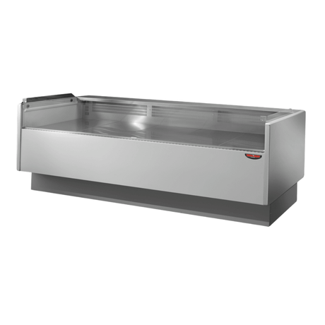 Tecnodom Serie MR80 Black 1520mm Self - serving Deli Display with Storage and Castors - TDMR - 0815SELF - Whisk Hospitality - TDMR-0815SELF