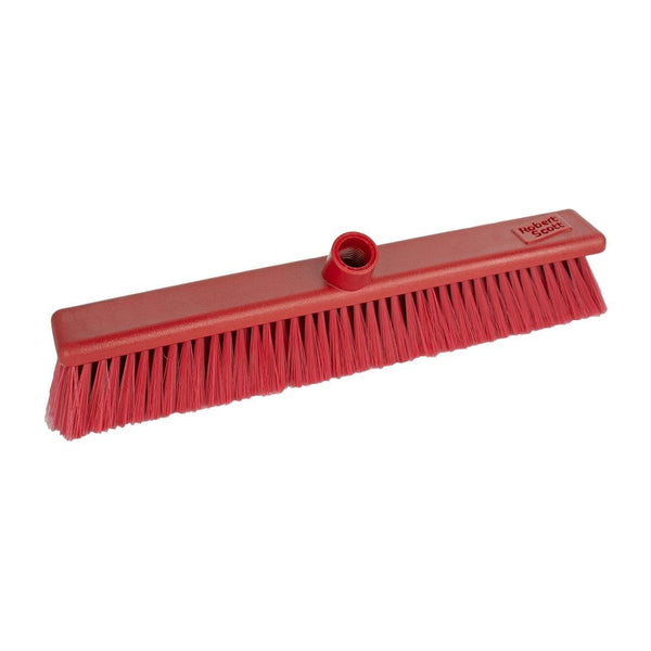 Jantex Soft Hygiene Broom Red - 457mm 18" DN833 - Whisk Hospitality - DN833