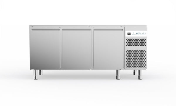 POLARIS 279L Capacity Three Door Refrigerated Table | Self Contained | -2°C to +8°C T25-03 TNN H710 S - Whisk Hospitality - T25-03 TNN H710 S