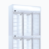 Bromic Upright Display Fridge - 1507L - 3 Doors - Flat Glass - Lightbox - Whisk Hospitality - GD1500LF