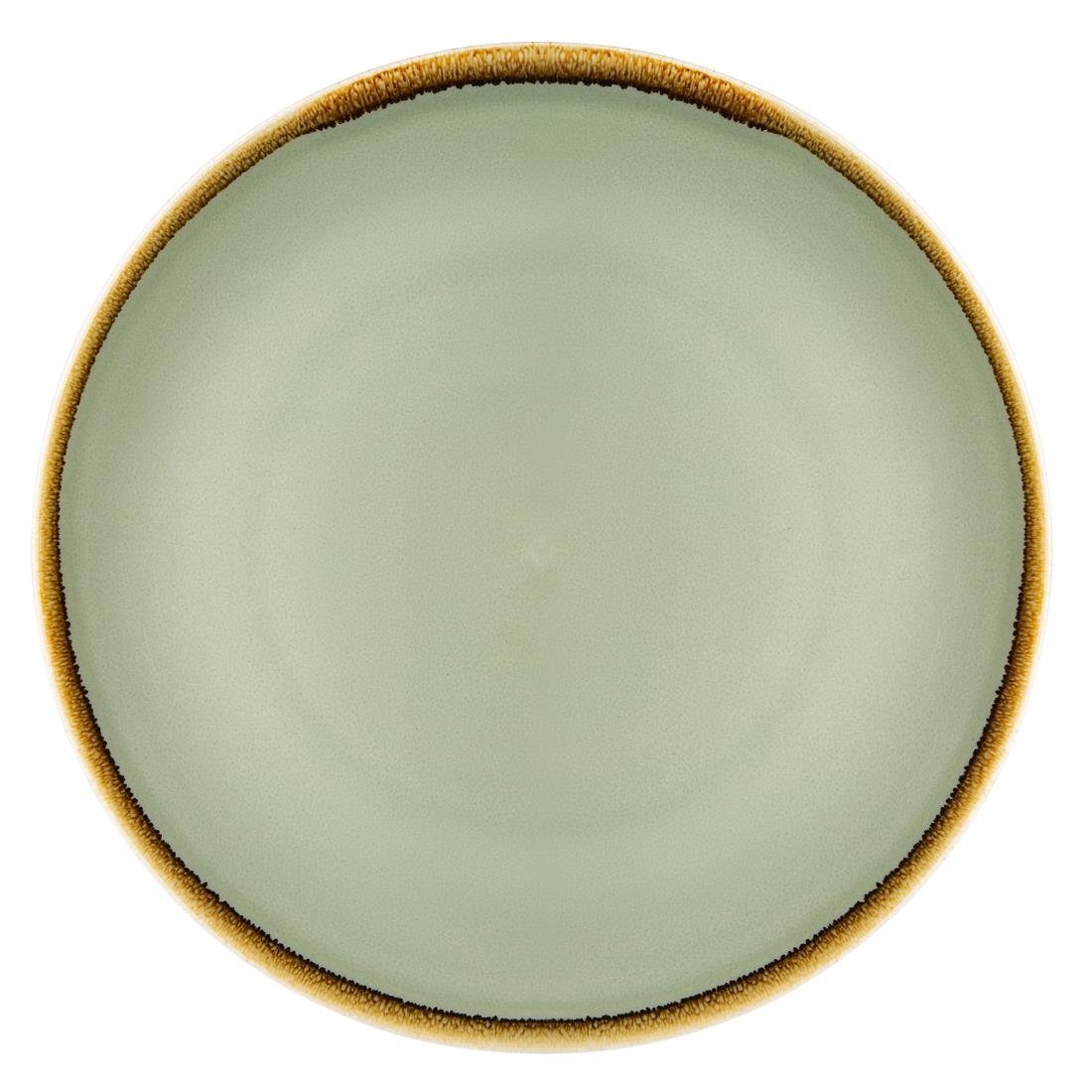 Olympia Kiln Moss Round Coupe Plate - 280mm 11" (Box 4) GP475 - Whisk Hospitality - GP475