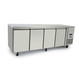 Atosa UNDERBENCH FOUR DOOR COOLING FRIDGE TABLE 2230 MM EPF3442 - Whisk Hospitality - EPF3442