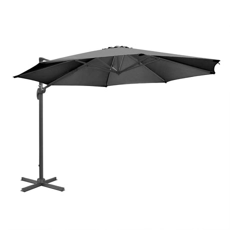 Bolero Venice Heavy Duty Umbrella Black - 3.5m DZ872 - Whisk Hospitality - DZ872