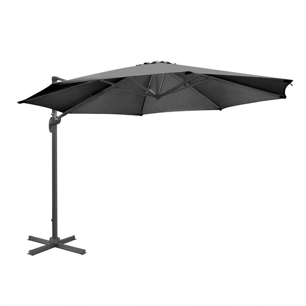 Bolero Venice Heavy Duty Umbrella Black - 3.5m DZ872 - Whisk Hospitality - DZ872