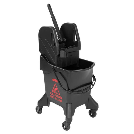 Jantex Tall Mop Bucket & Down Press Wringer Red Print - 20ltr HW636 - Whisk Hospitality - HW636