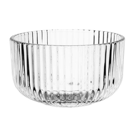 Olympia Round Ridged Glass Snack Bowl - 105x60mm (Box 6) HZ337 - Whisk Hospitality - HZ337
