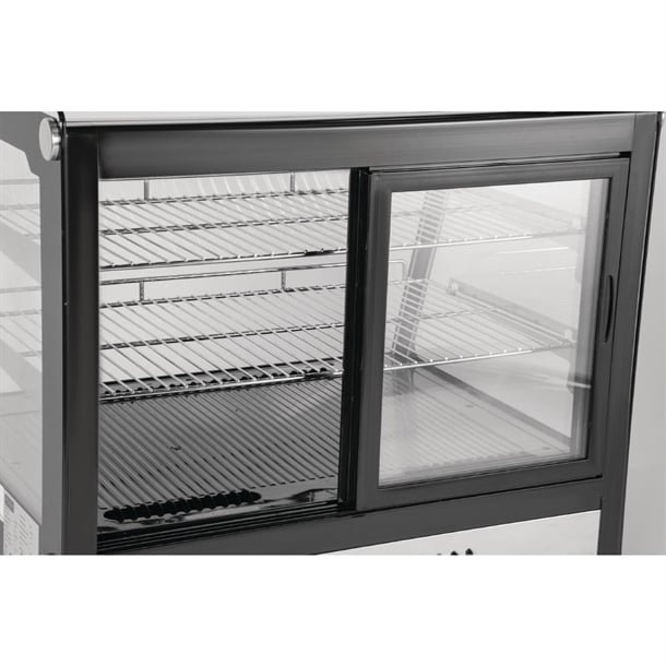 Polar G - Series Energy Efficient Countertop Food Display Fridge Black - 120Ltr GP292 - A - Whisk Hospitality - GP292-A