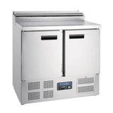 Polar G - Series Pizza Prep Counter Fridge 254Ltr G604 - A - Whisk Hospitality - G604-A