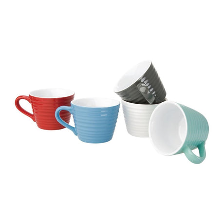 Olympia Cafe Mug Blue Ripple - 230ml (Box 6) DH636 - Whisk Hospitality - DH636