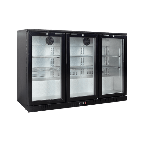Exquisite Three Swing Doors Backbar Display Fridge - Low Height - UBC330L - Whisk Hospitality - UBC330L
