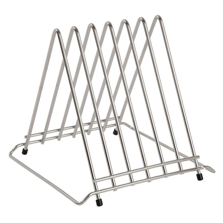 Hygiplas Stainless Steel Triangle Chopping Board Rack - 6x30mm J027 - Whisk Hospitality - J027