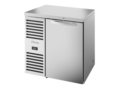 True Refrigeration Bar Refrigerator Stainless Steel Ext 1 Solid Swing Door - TBR32 - RISZ1 - L - S - S - 2 - Whisk Hospitality - TBR32-RISZ1-L-S-S-2