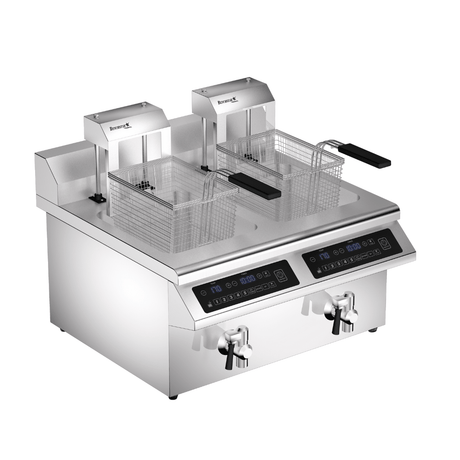 Benchstar Double Tanks Auto Lifting Induction Fryer - IF7000D - AL - Whisk Hospitality - IF7000D-AL
