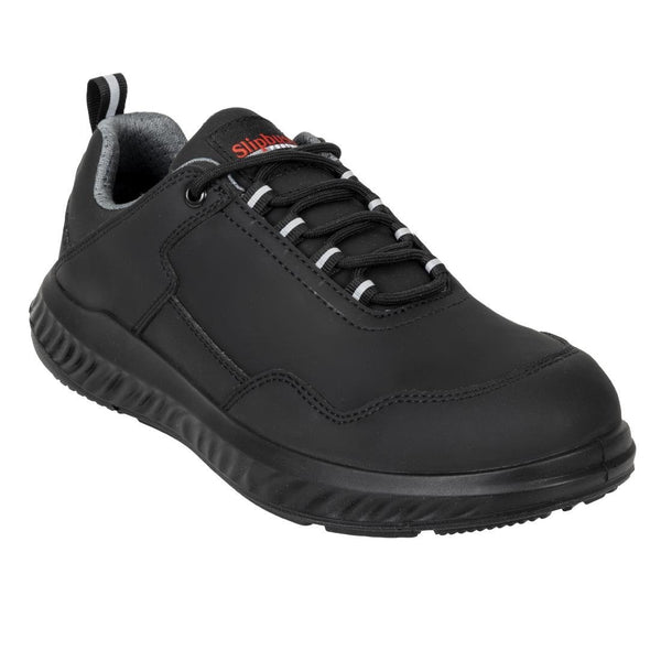 Slipbuster Hawren Safety Trainer Microfibre Black - UK 4 EU 37 BA064 - 37 - Whisk Hospitality - BA064-37