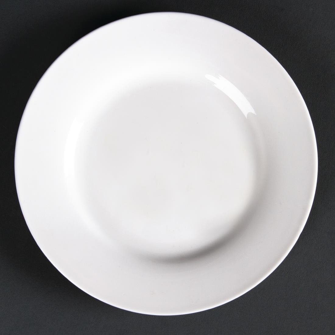 Olympia Lumina Wide Rimmed Round Plate - 152mm 6'' (Box 6) CD621 - Whisk Hospitality - CD621