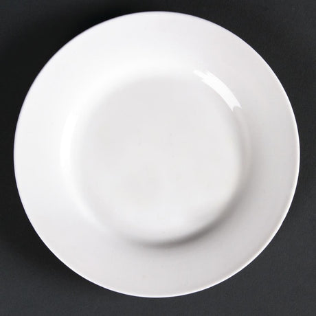 Olympia Lumina Wide Rimmed Round Plate - 152mm 6'' (Box 6) CD621 - Whisk Hospitality - CD621
