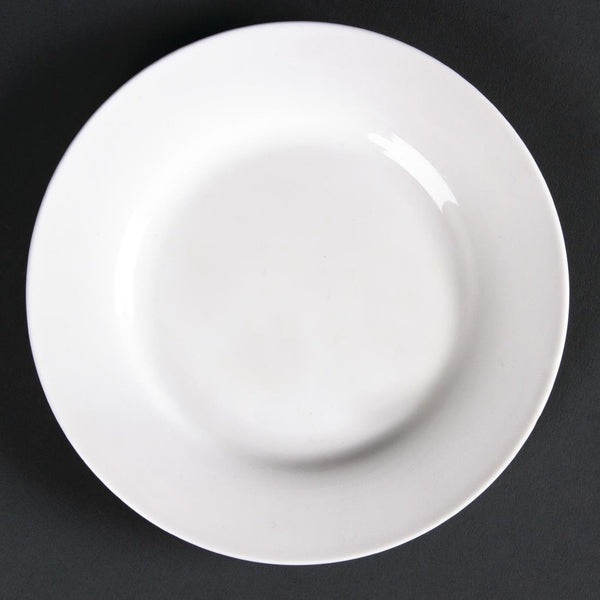 Olympia Lumina Wide Rimmed Round Plate - 152mm 6'' (Box 6) CD621 - Whisk Hospitality - CD621