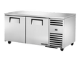 True Refrigeration Deep Undercounter Refrigerator 2 Solid Swing Doors - TUC - 67 - HC - Whisk Hospitality - TUC-67-HC