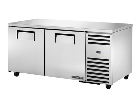 True Refrigeration Deep Undercounter Refrigerator 2 Solid Swing Doors - TUC - 67 - HC - Whisk Hospitality - TUC-67-HC