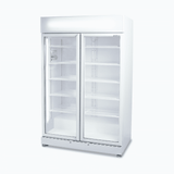 Bromic Upright Display Fridge - 885L - 2 Doors - Flat Glass - White - Whisk Hospitality - GM0900LWECO