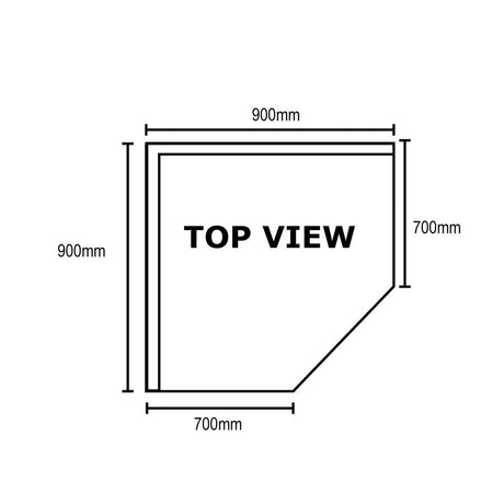 0900 - 7 - WBCB/H - Corner Workbench with 100mm Splashback, 900x900x900mm - Whisk Hospitality - 0900-7-WBCB/H