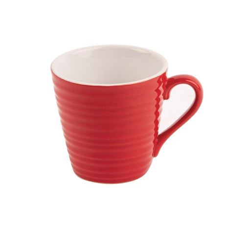 Olympia Cafe Mug Red Ripple - 340ml (Box 6) DH632 - Whisk Hospitality - DH632