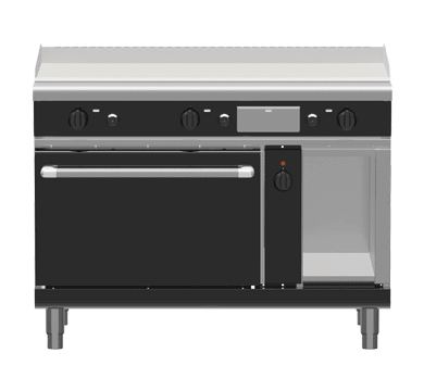 Waldorf Bold Gplb8121Gec 1200Mm Gas Griddle Electric Convection Oven Range Low Back Version - Whisk Hospitality - GPLB8121GEC