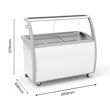 Thermaster 400L Gelato Display - SD - 415P - Whisk Hospitality - SD-415P